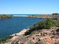 Yardie Creek on the west coast, Cape Range NP